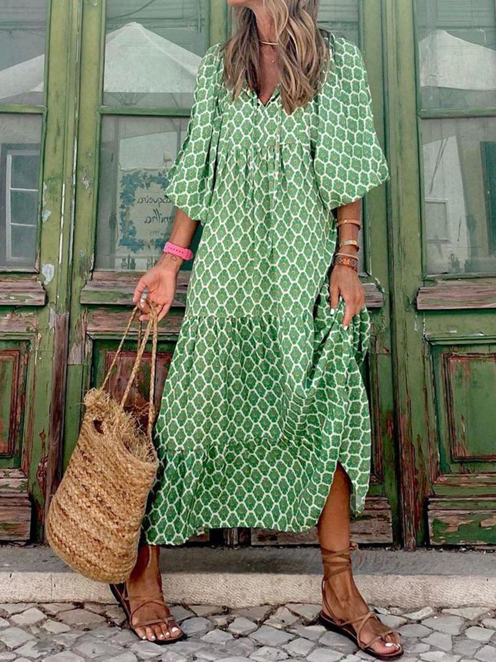 Free-Spirited Boho Maxi Dress