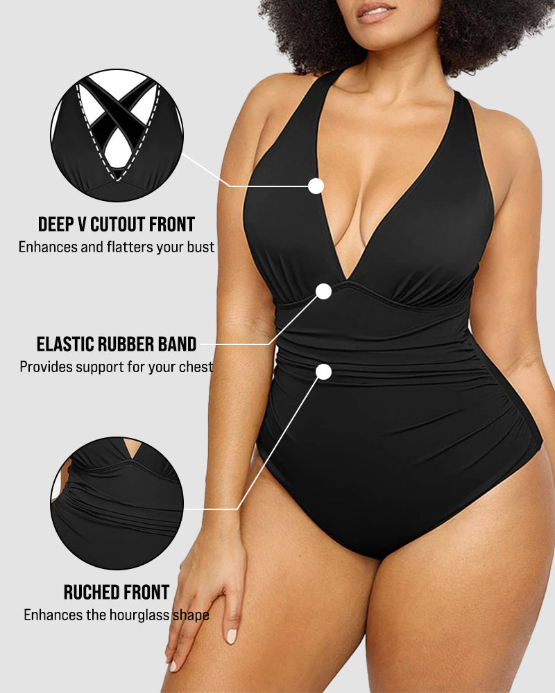 Sculpted Confidence Plunge Swimsuit