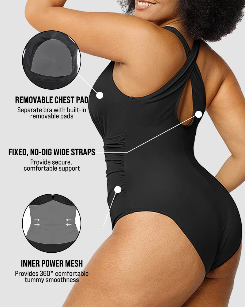 Sculpted Confidence Plunge Swimsuit