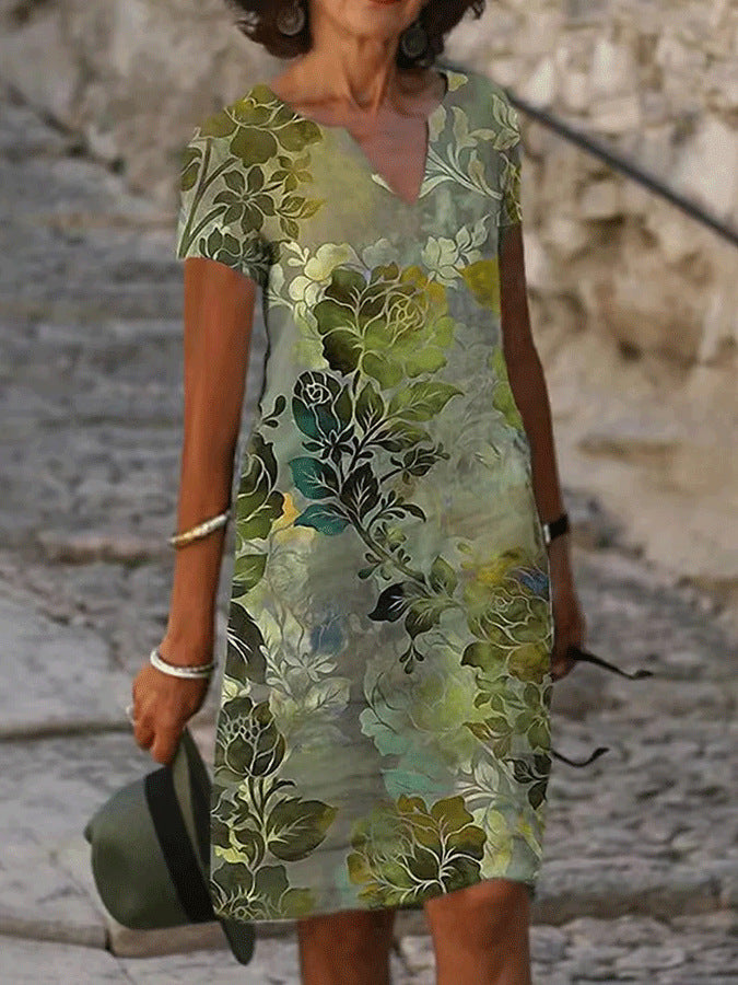 Chic V-Neck Summer Dress