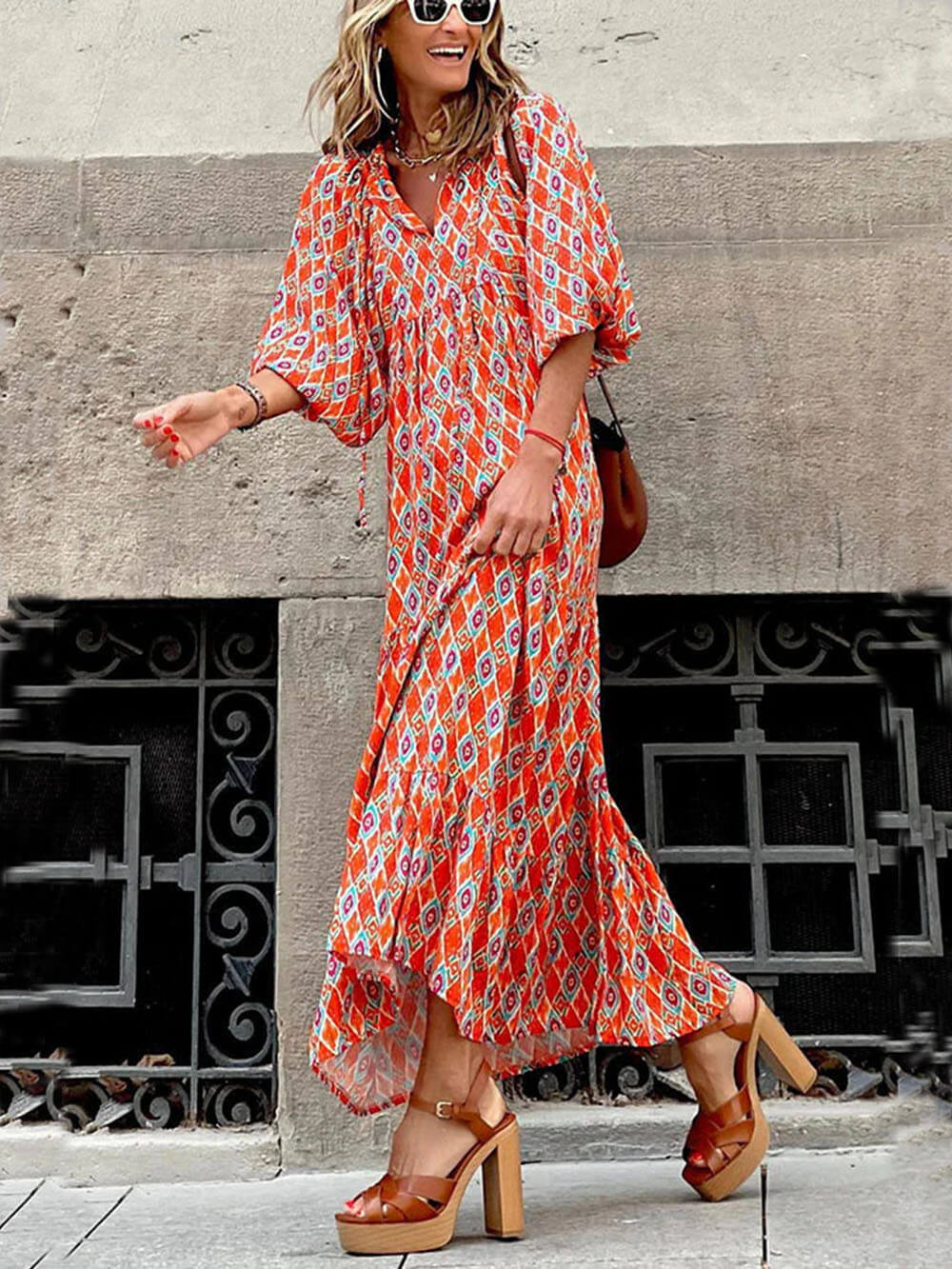 Free-Spirited Boho Maxi Dress