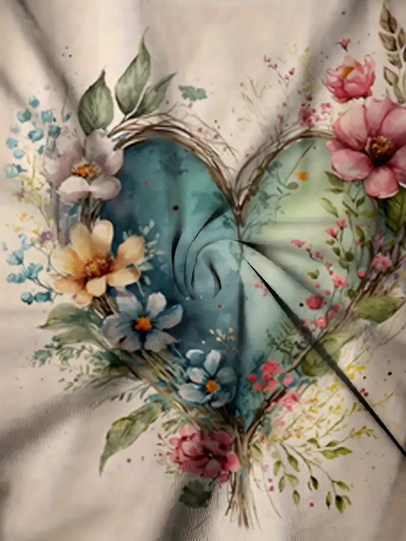 Effortless Floral Elegance Tee