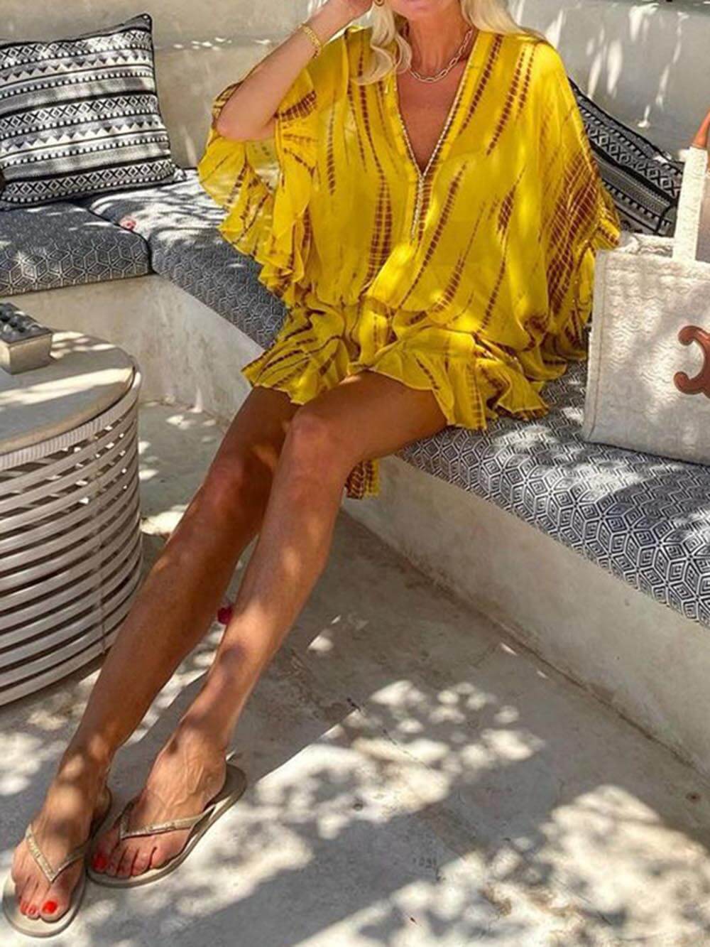Effortless Everyday V-Neck Mini Dress