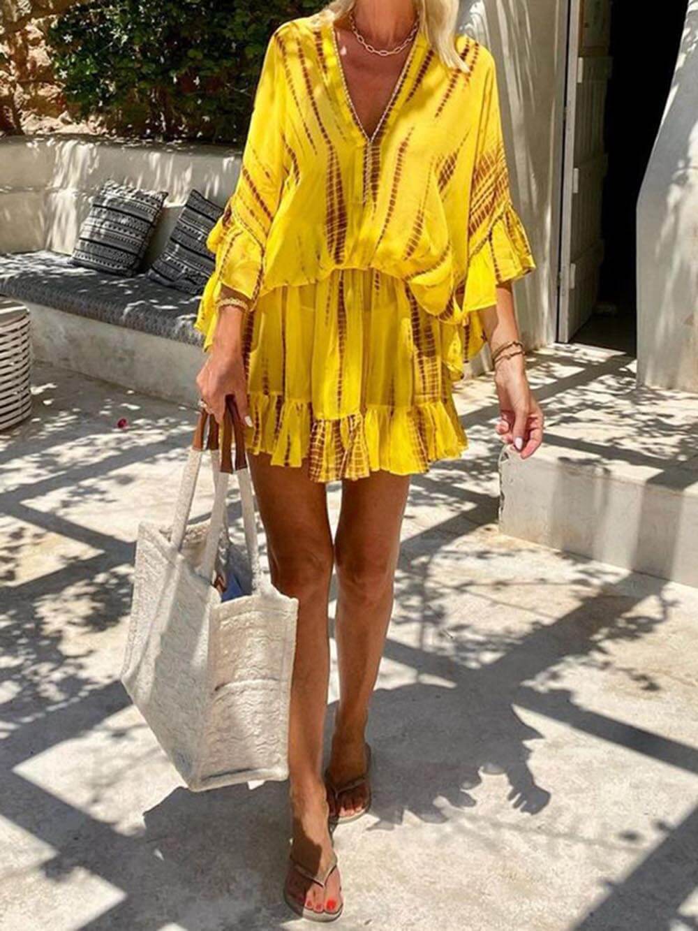 Effortless Everyday V-Neck Mini Dress