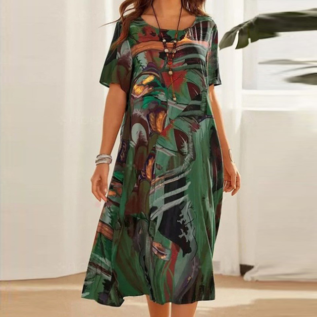Effortless Artistic Comfort Dress