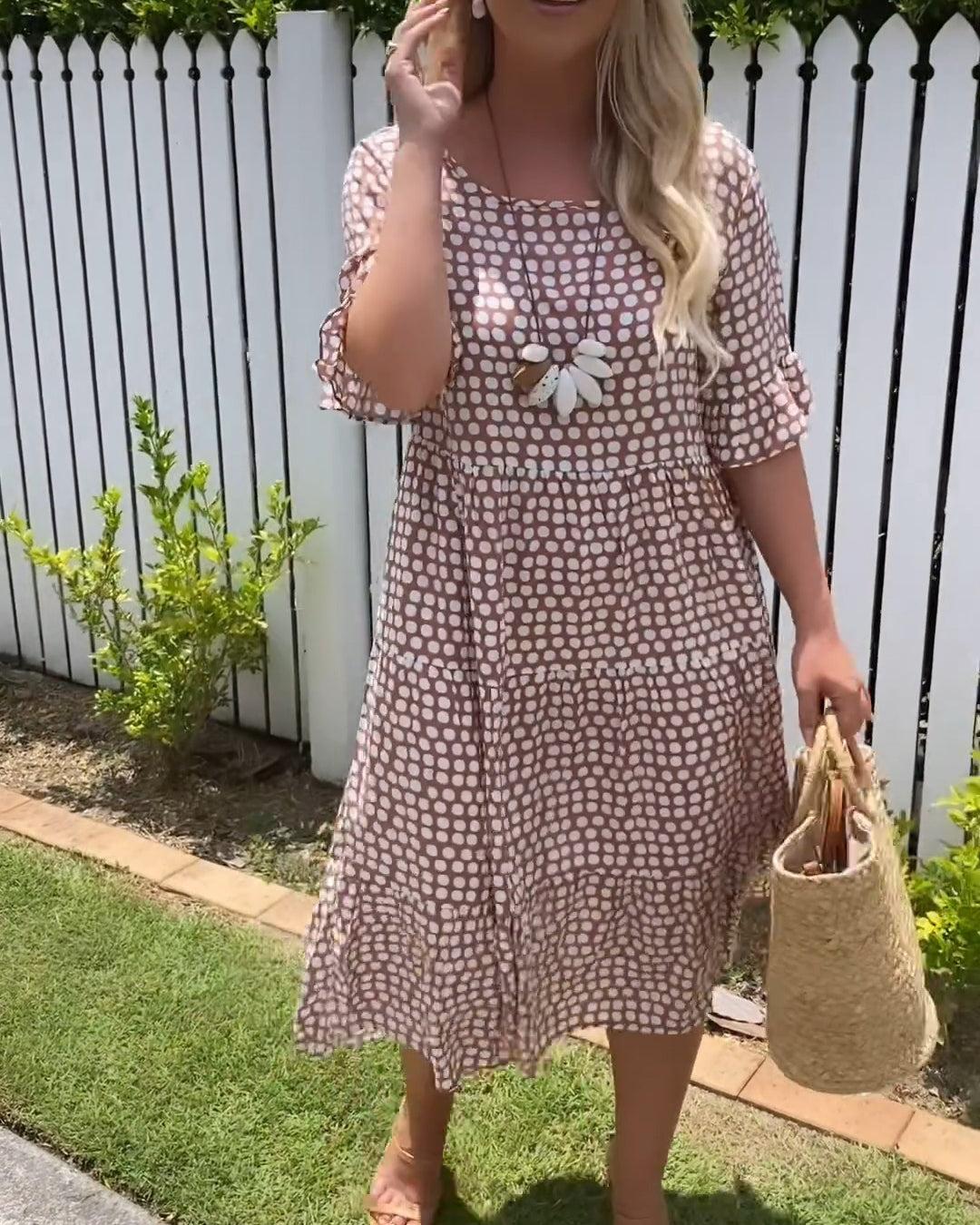 Breezy Polka Dot Summer Dress