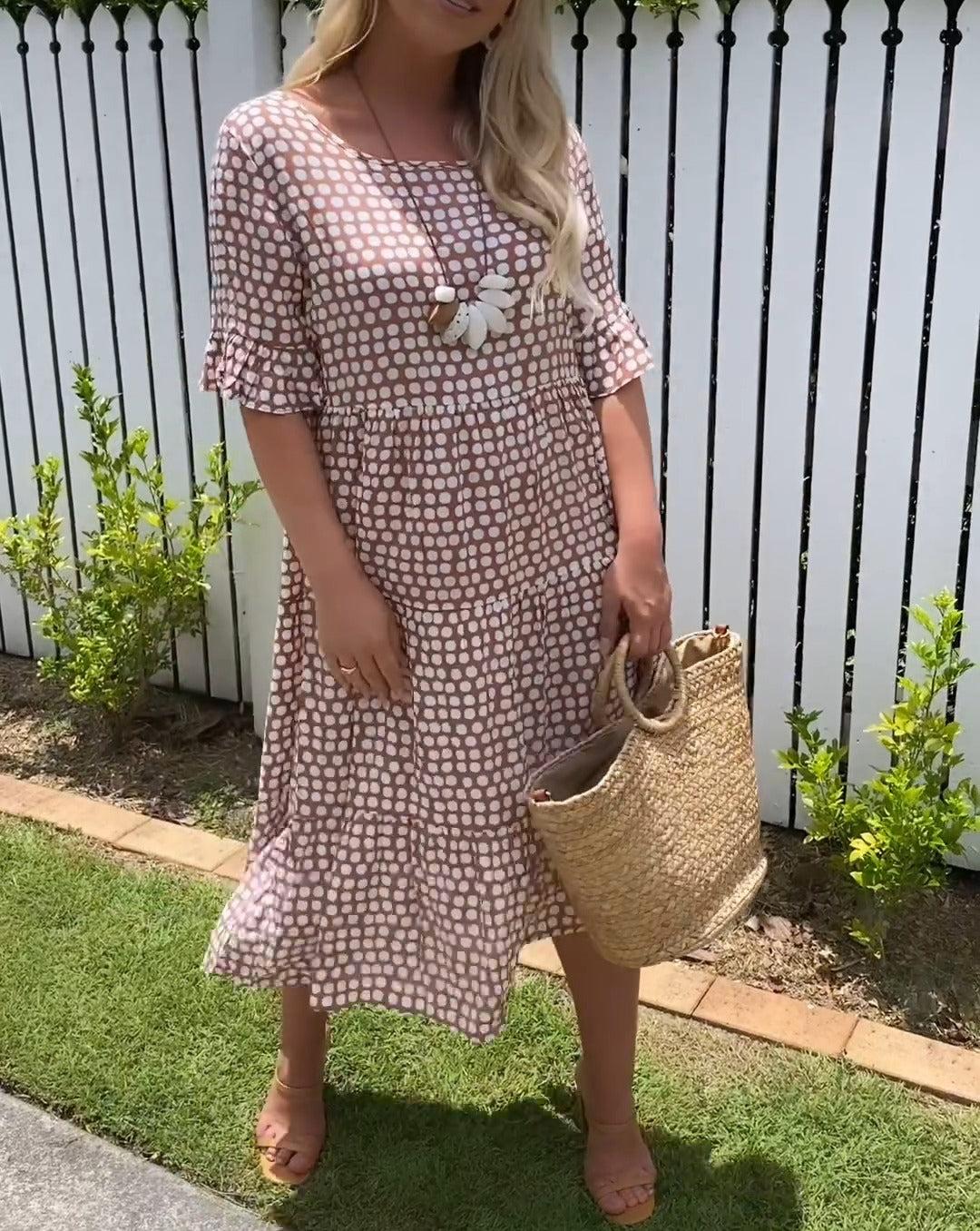 Breezy Polka Dot Summer Dress