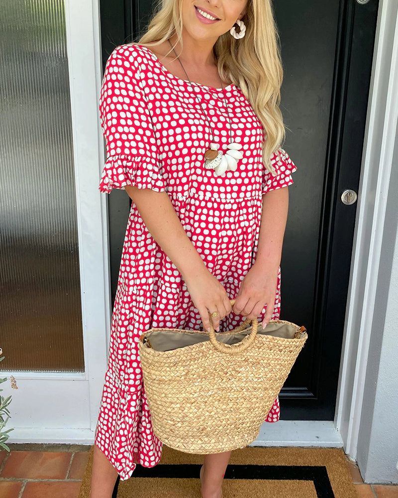 Flirty Vintage Polka Dot Dress