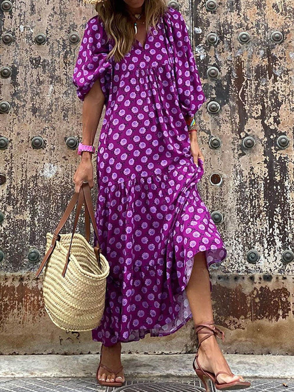 Free-Spirited Boho Maxi Dress