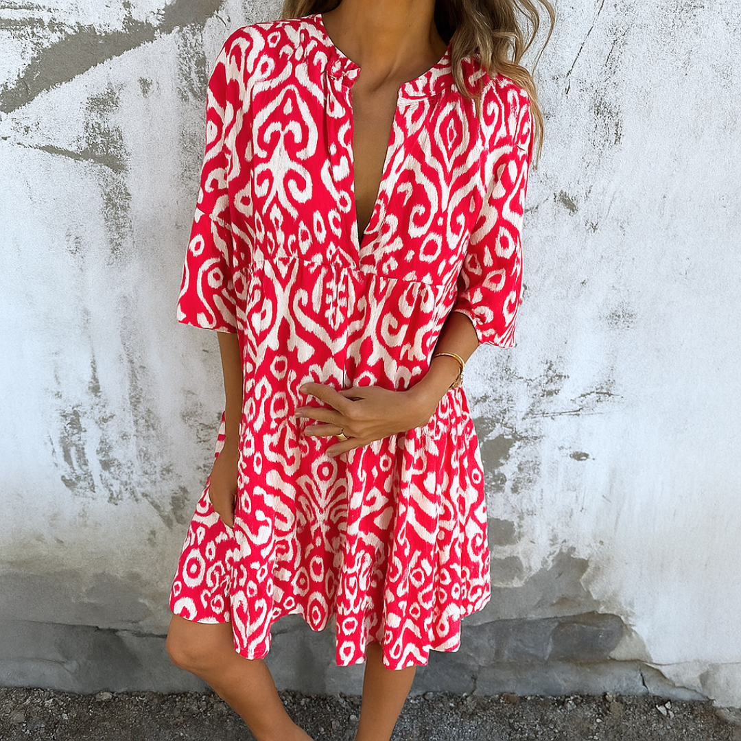 Effortless Elegance V-Neck Dress