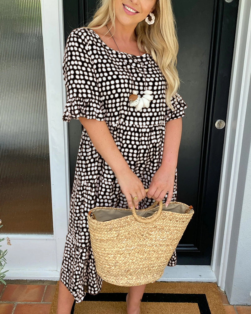 Flirty Vintage Polka Dot Dress
