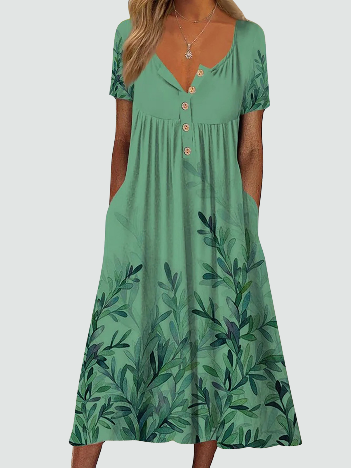 Effortless Floral Comfort Dress