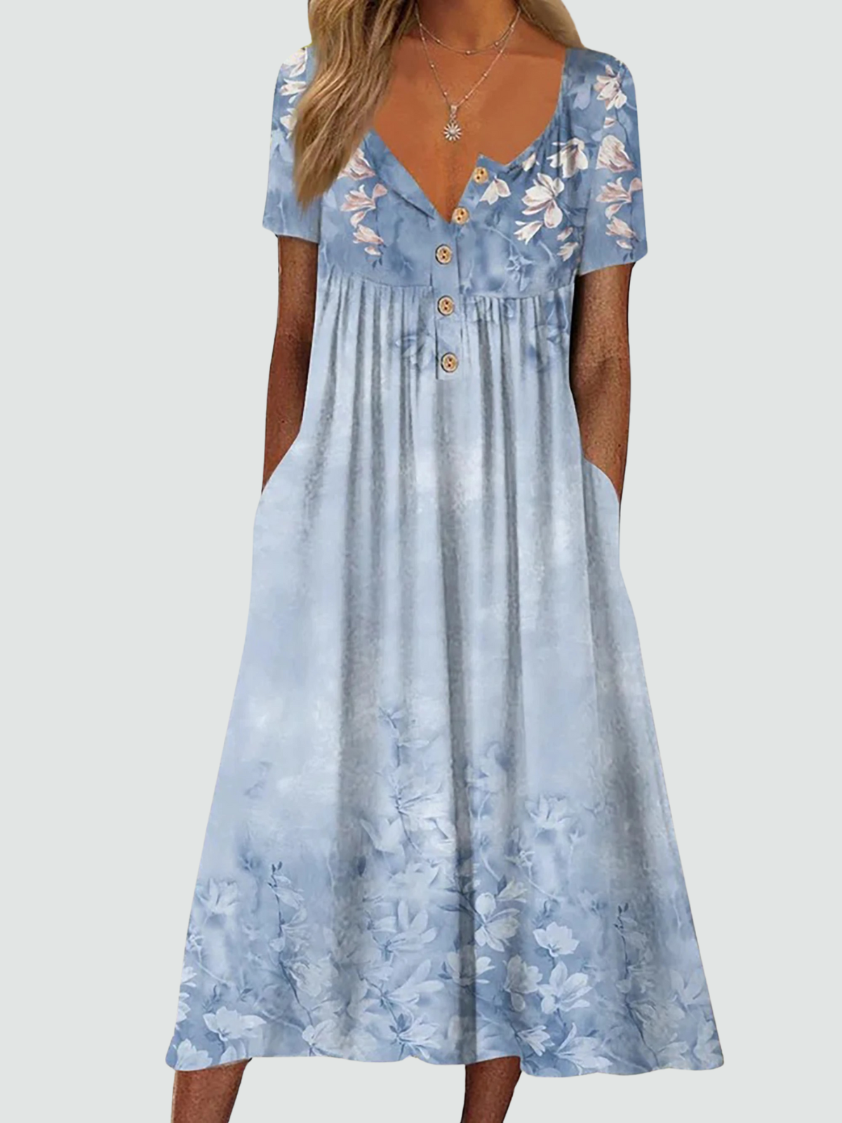 Effortless Floral Comfort Dress