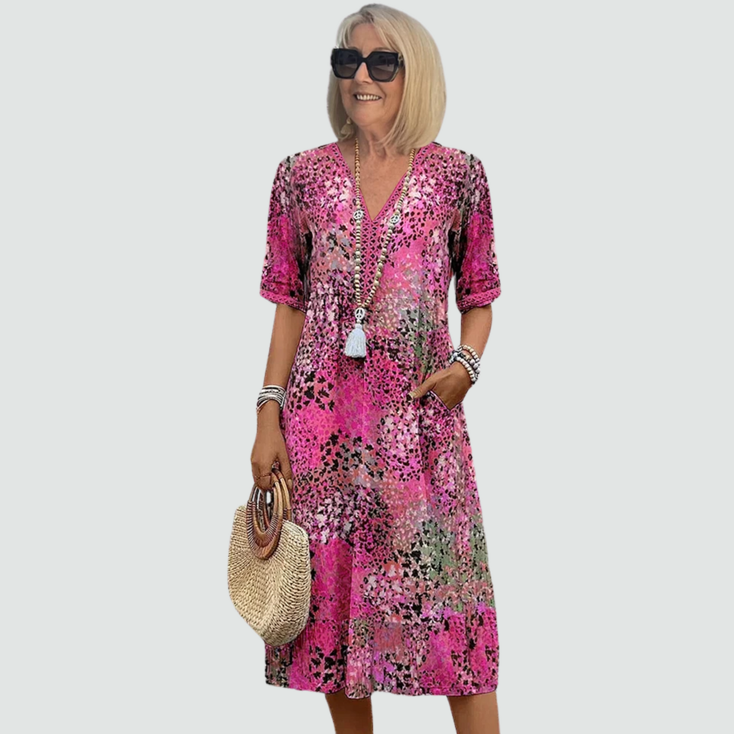 Confident Radiance Midi Dress