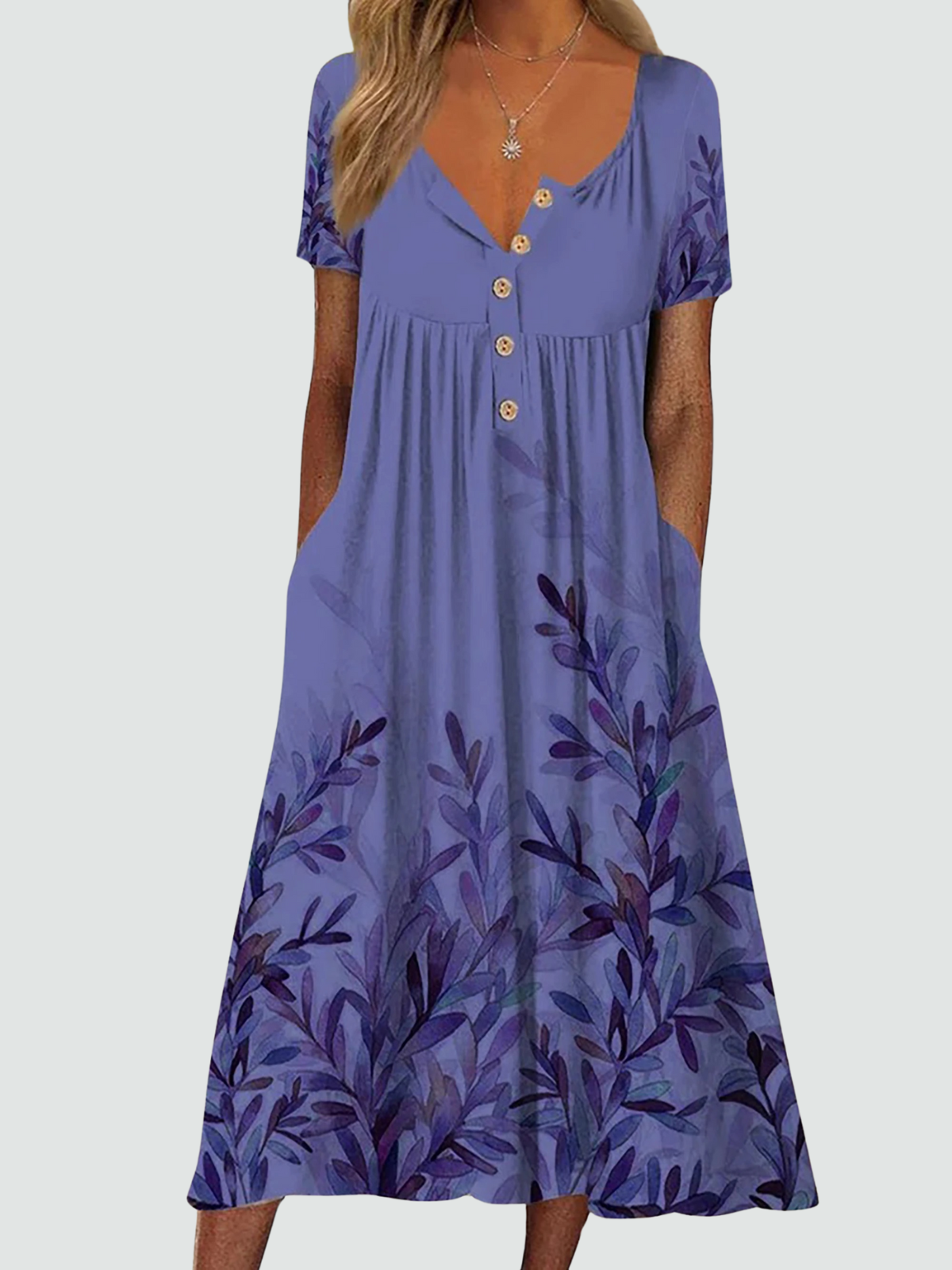 Effortless Floral Comfort Dress