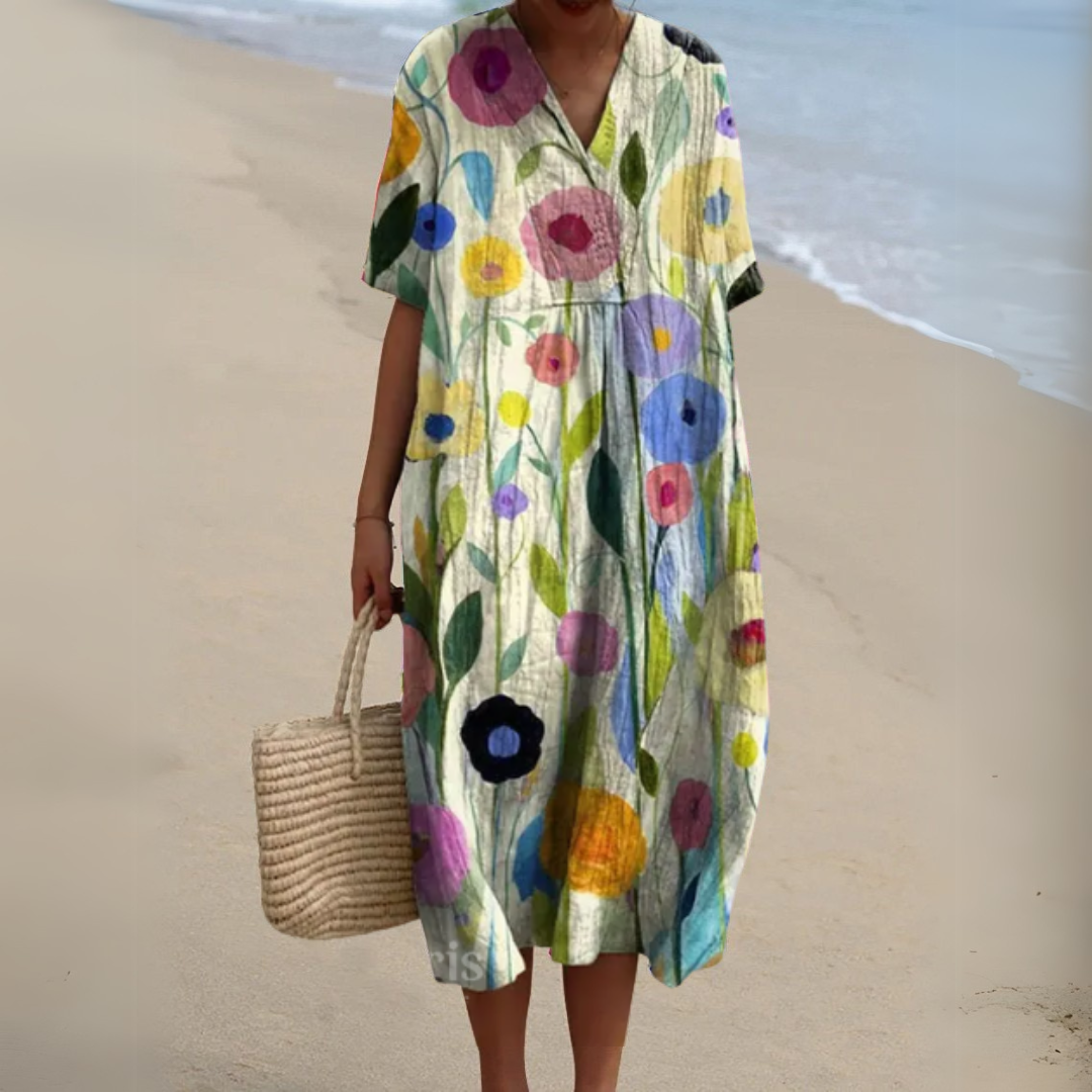Radiant Floral Summer Dress