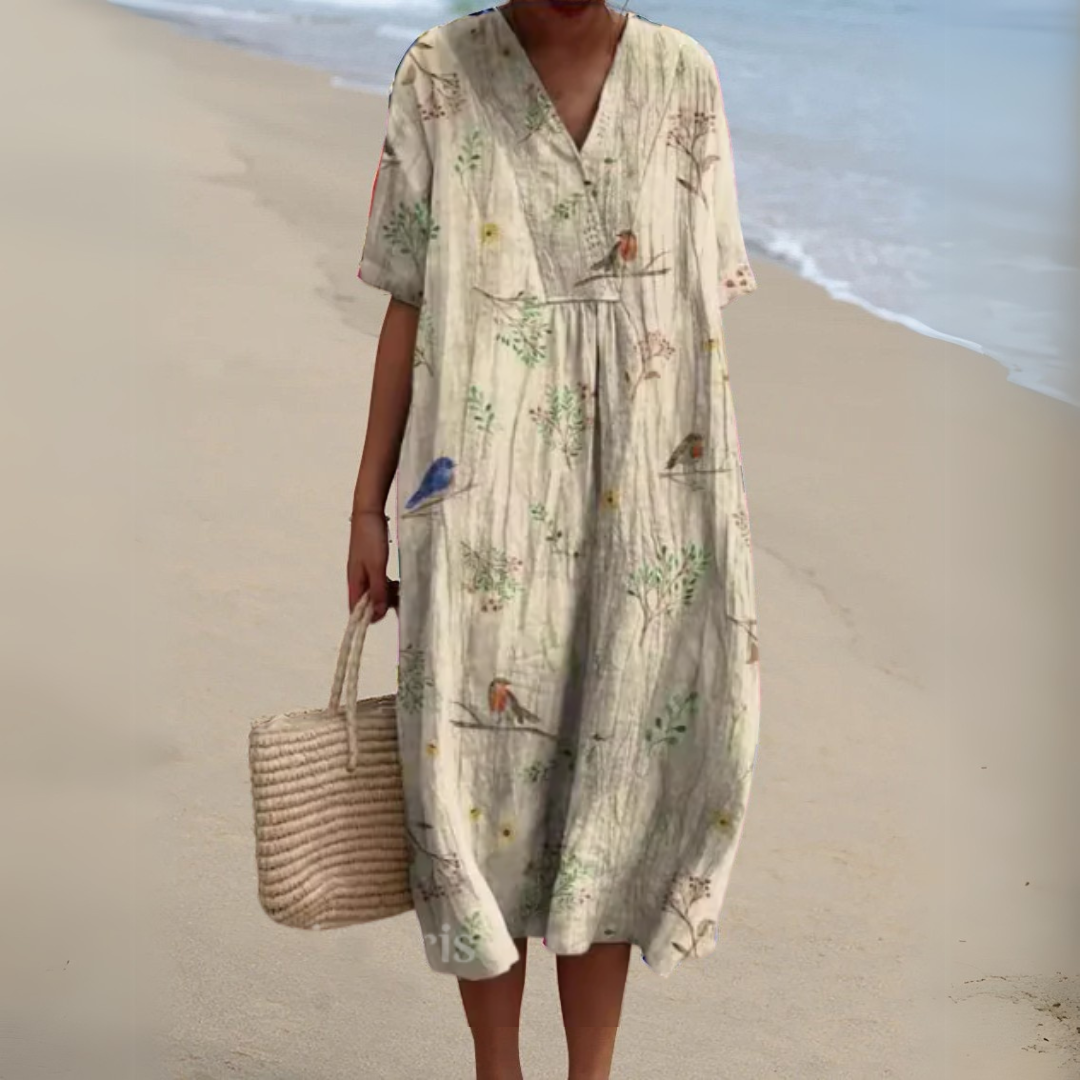 Radiant Floral Summer Dress