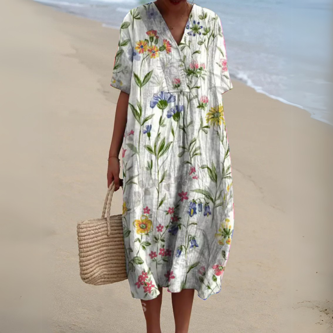 Radiant Floral Summer Dress