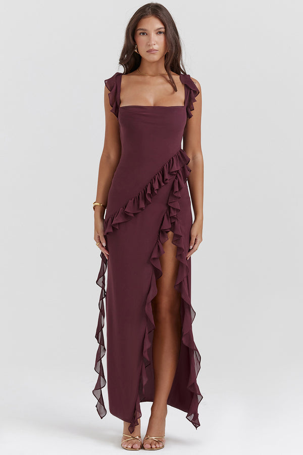 Chic Summer Ruffle Maxi Dress