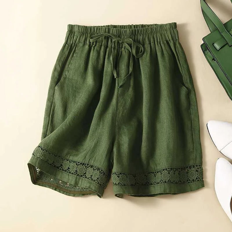 Effortless Airy Linen Shorts