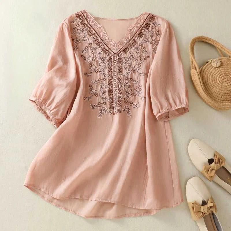 Embroidered Comfort Blouse