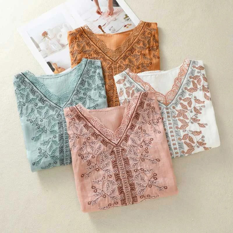 Embroidered Comfort Blouse
