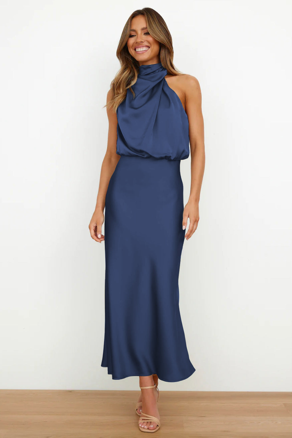 Sensual Satin Silhouette Dress