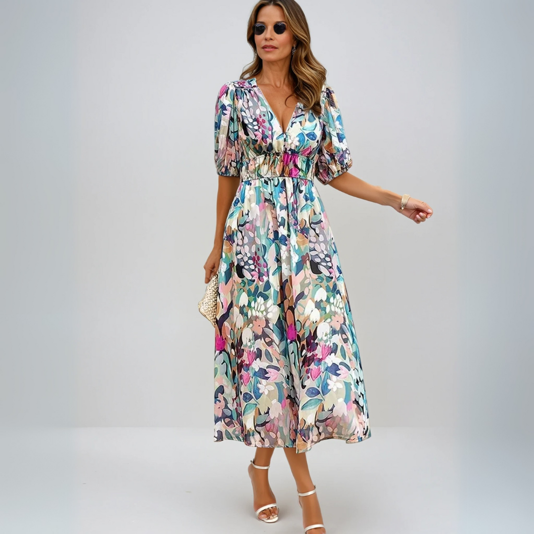 Effortless Floral Elegance Dress
