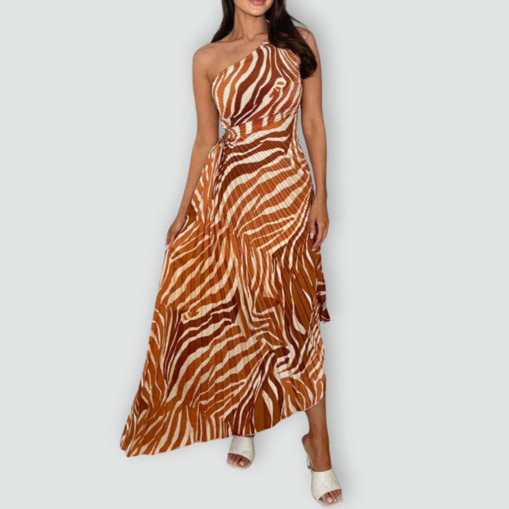 Bold One-Shoulder Confidence Dress