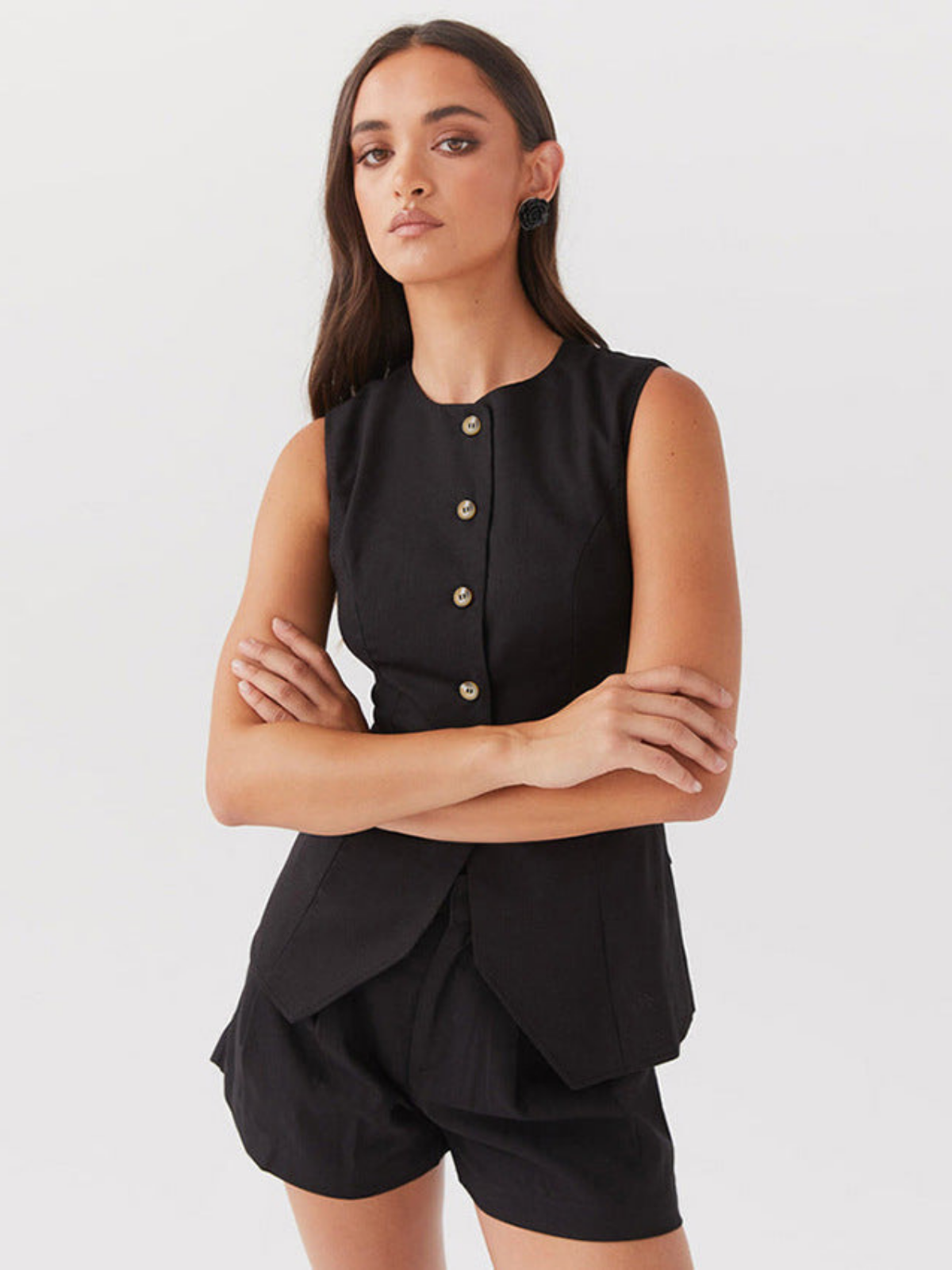 Elegant Linen Vest for Effortless Style