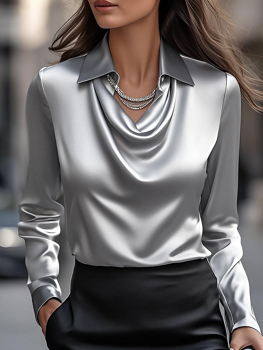 Chic Satin Blouse for Effortless Style