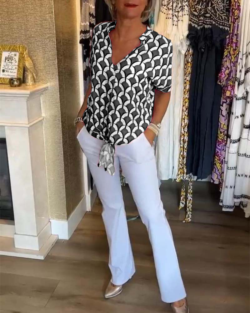 Effortless Chic Geometric Top