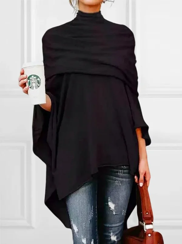 Effortless Elegance Asymmetrical High-Neck Top