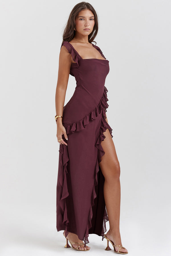 Chic Summer Ruffle Maxi Dress
