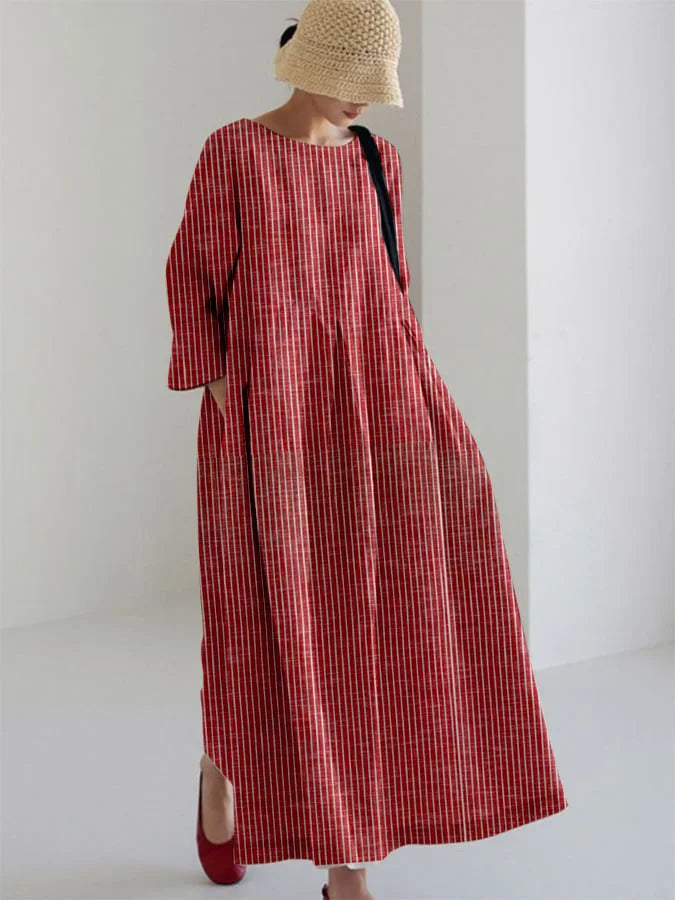 Retro-Chic Striped Dress