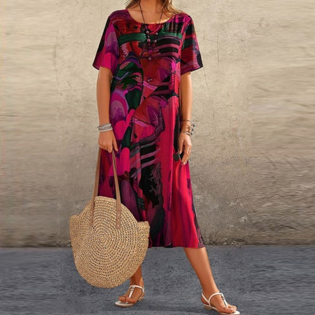 Effortless Artistic Comfort Dress