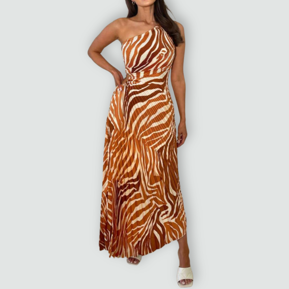 Bold One-Shoulder Confidence Dress
