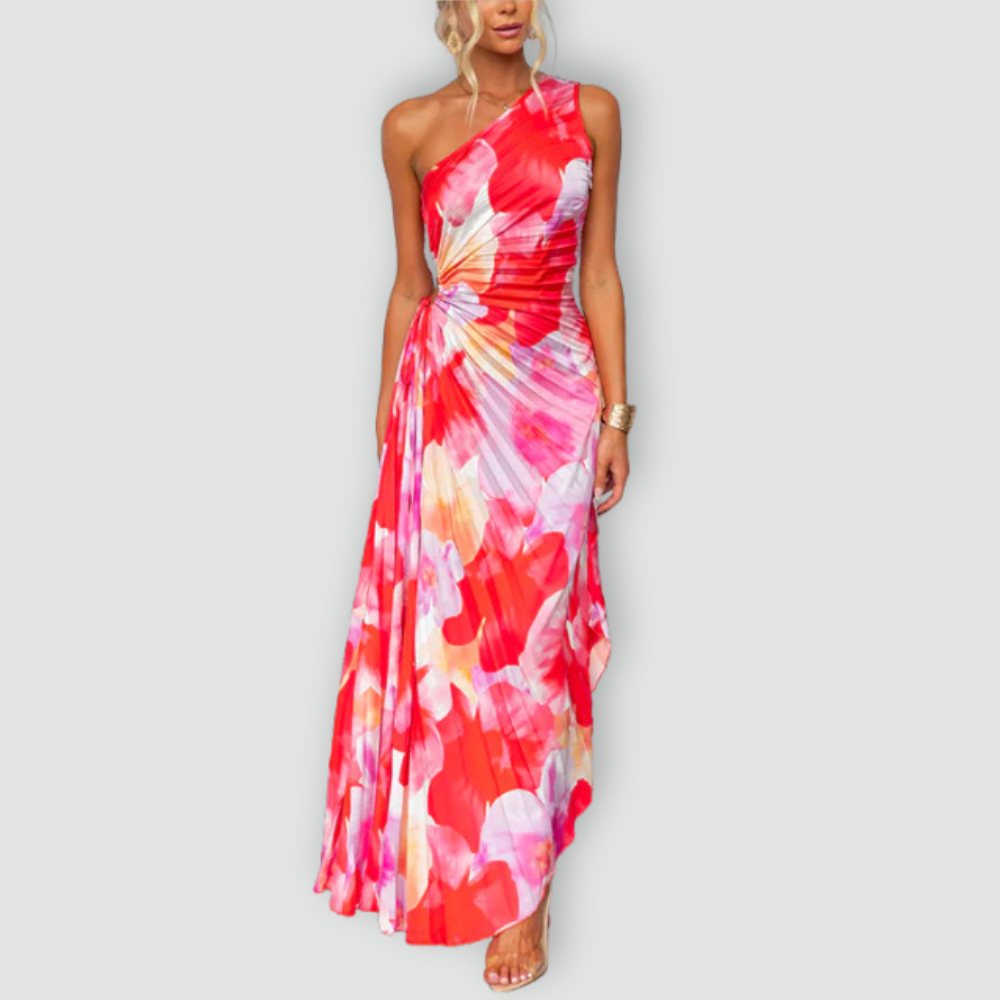 Bold One-Shoulder Confidence Dress