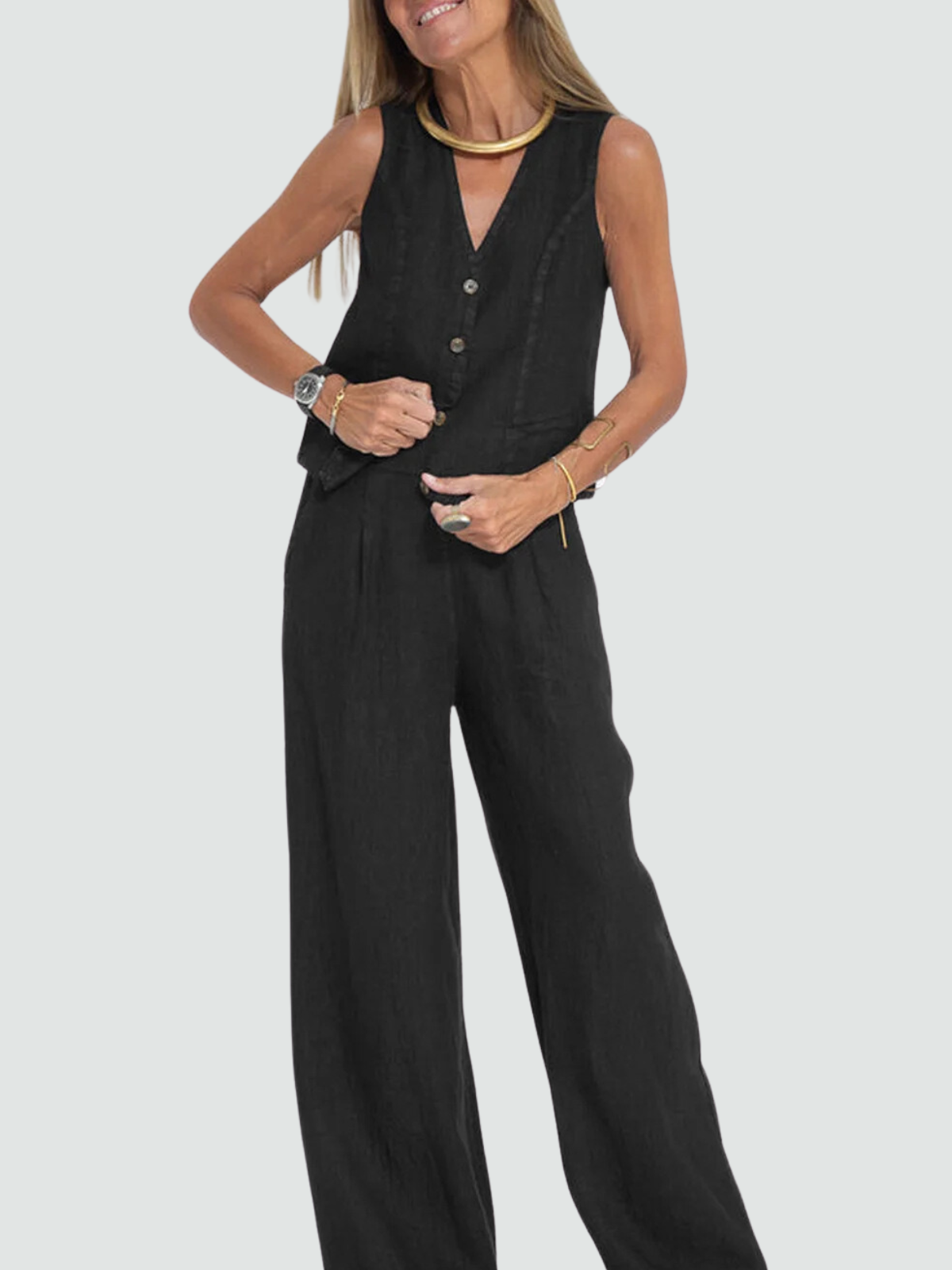 Effortless Chic Cotton Linen Set