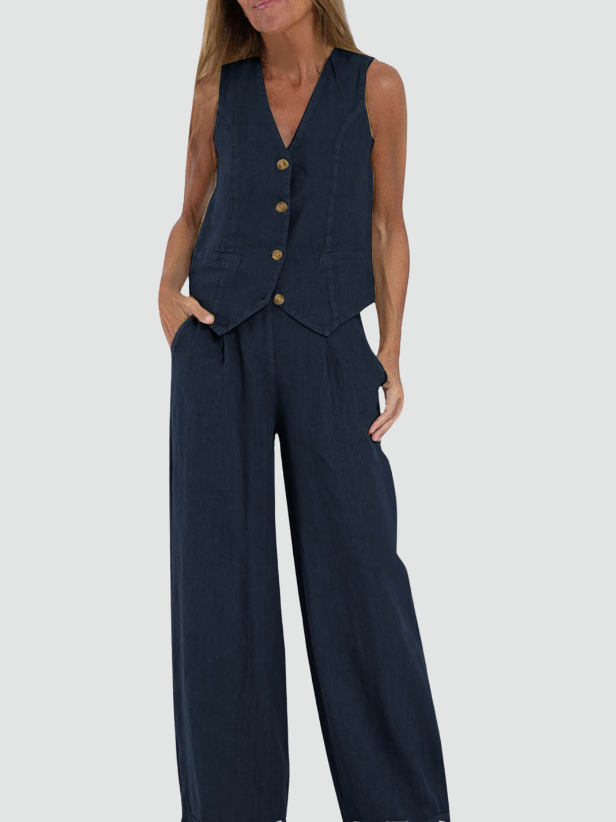 Effortless Chic Cotton Linen Set