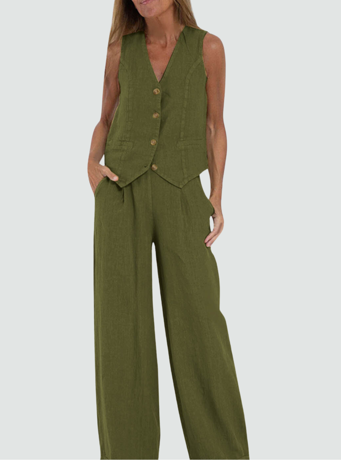 Effortless Chic Cotton Linen Set