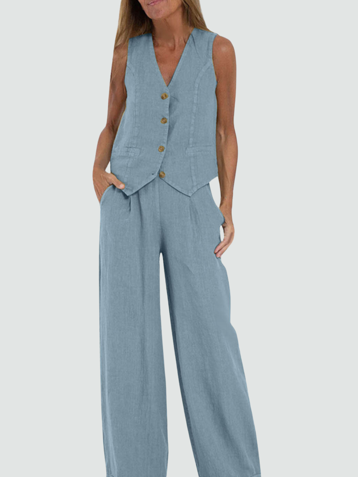Effortless Chic Cotton Linen Set