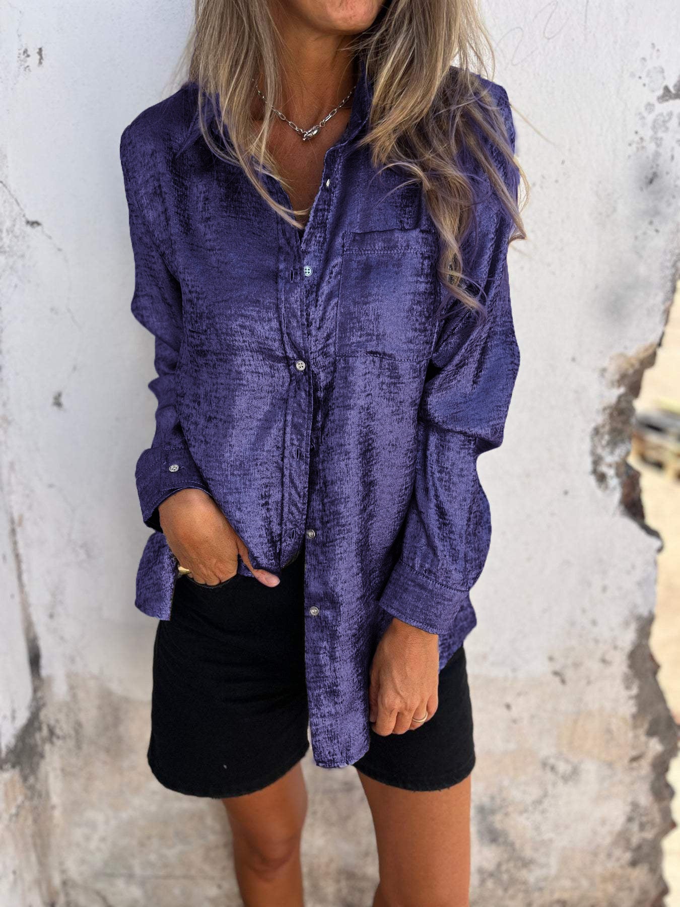 Effortless Elegance Shimmer Shirt