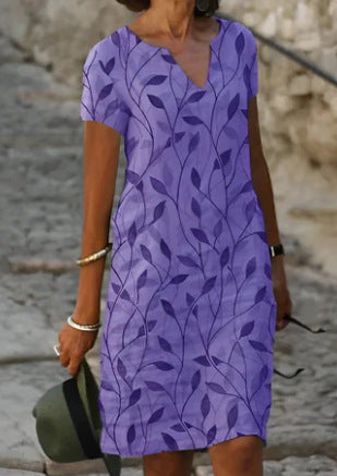 Chic V-Neck Summer Dress