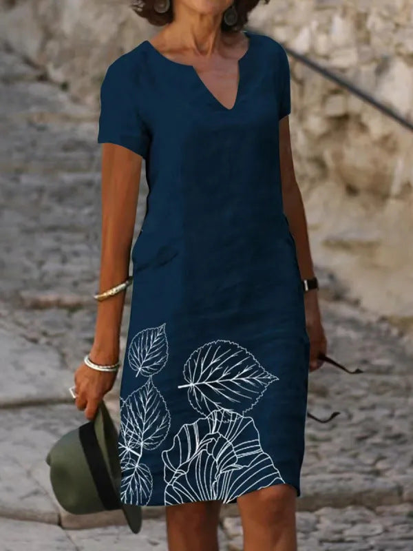 Chic V-Neck Summer Dress