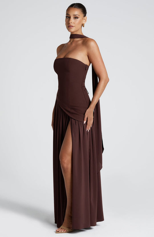 Bold Asymmetric Maxi Dress