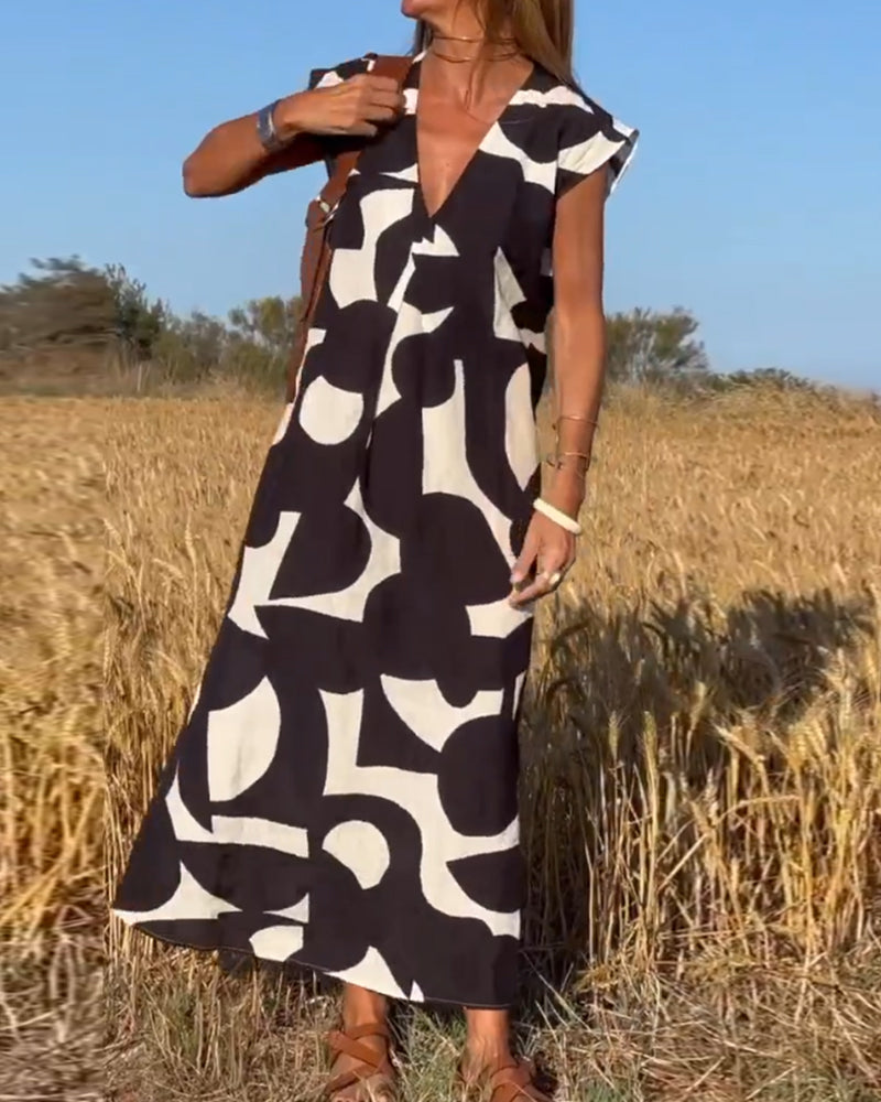 Elegant A-Line Maxi Dress