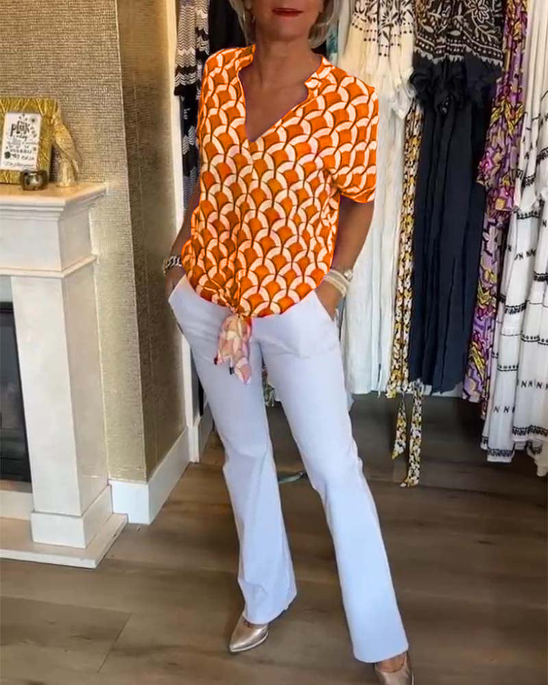 Effortless Chic Geometric Top