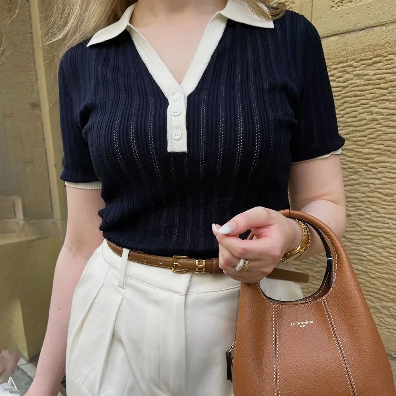 Relaxed Luxe Knit Blouse