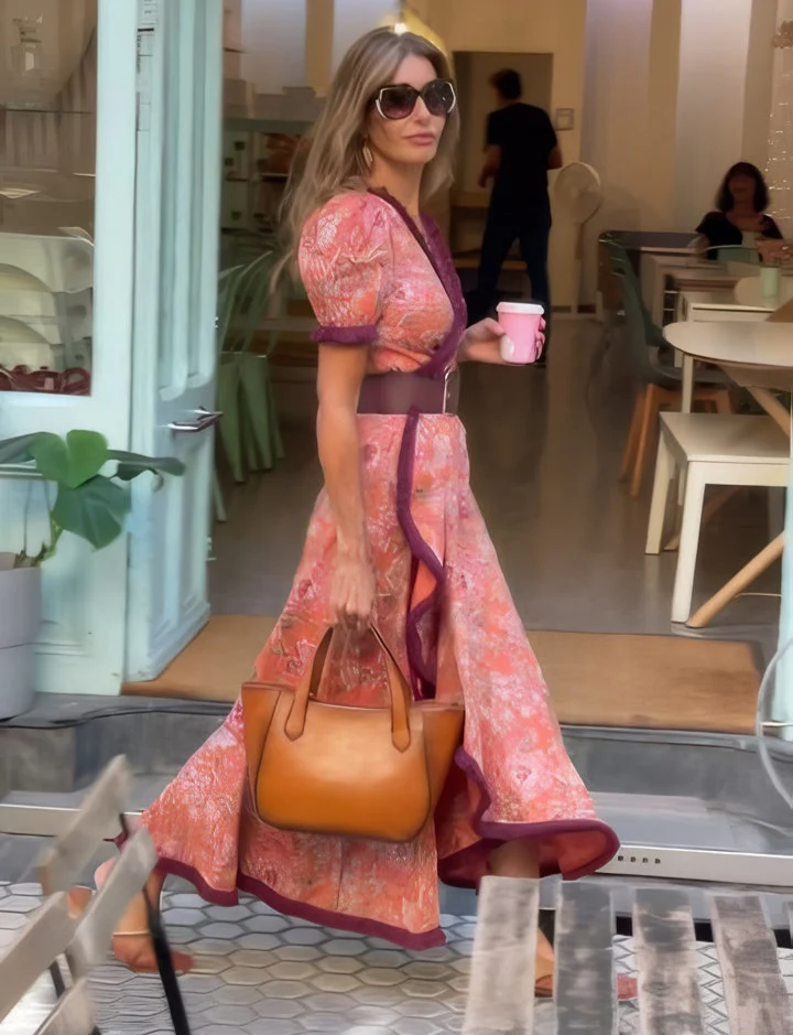 Effortless Elegance Pink Maxi Dress